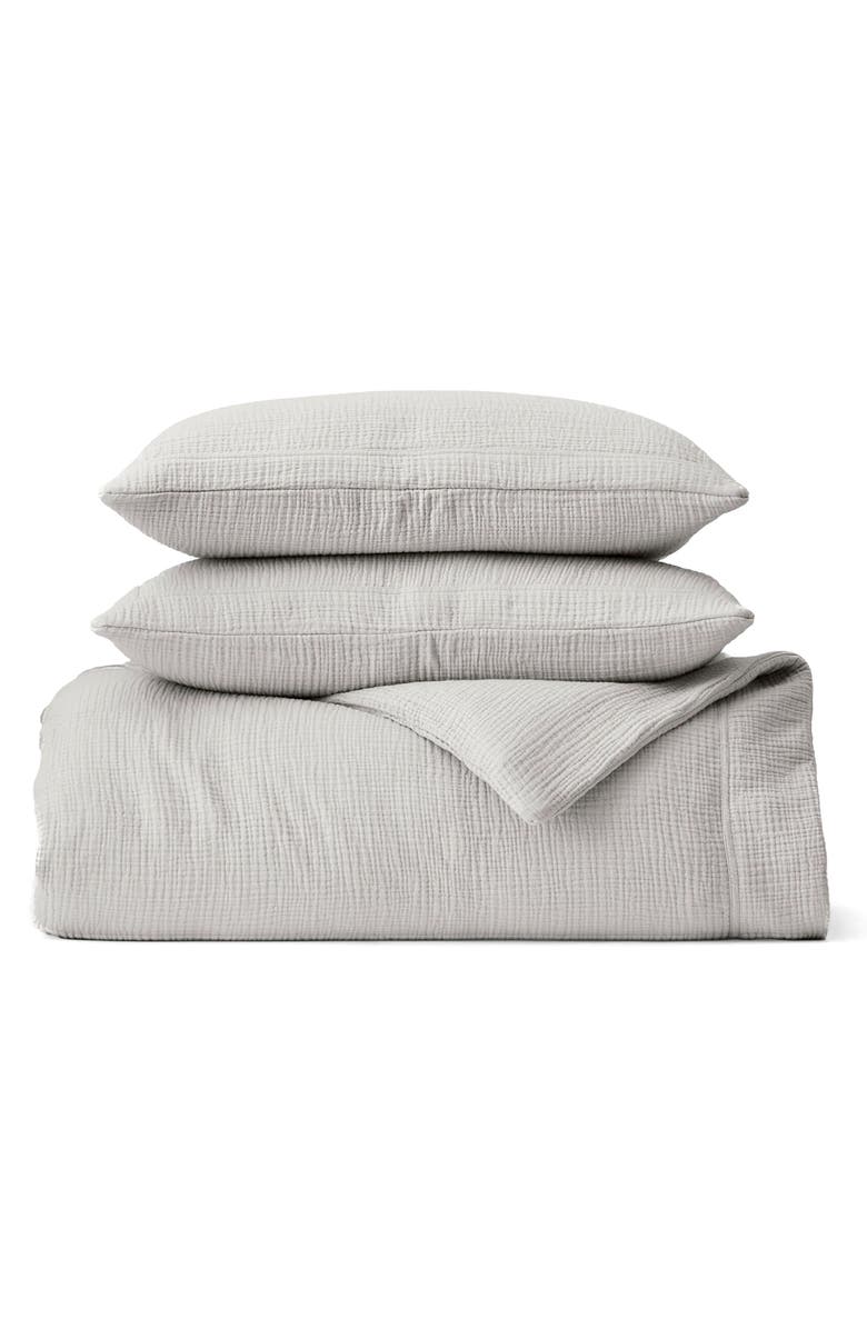 Boll & Branch Dream Duvet Cover & Shams Set, Main, color, Mist