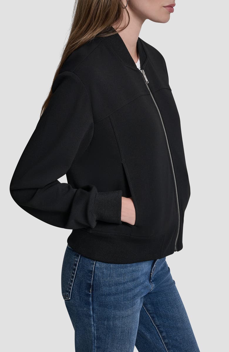 DKNY Scuba Bomber Jacket, Alternate, color, Black