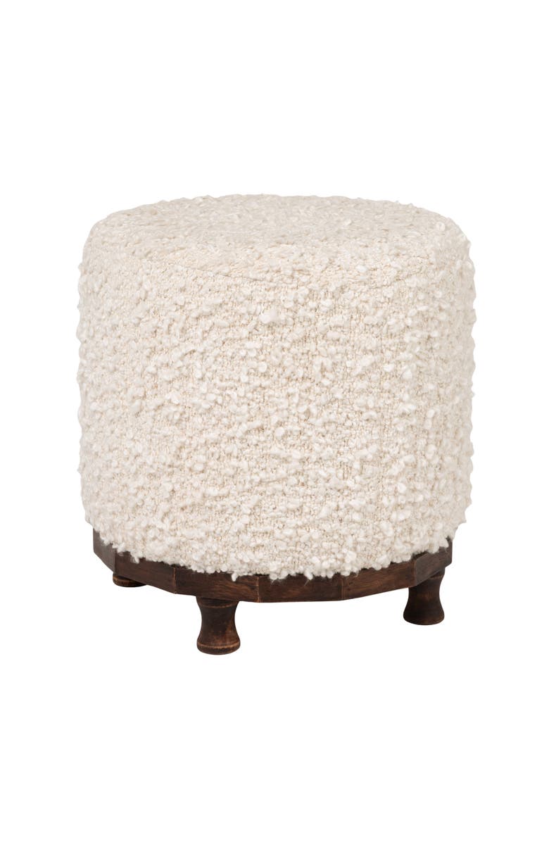 Olive Grove Woven Stool with Tapered Legs, Main, color, Cream