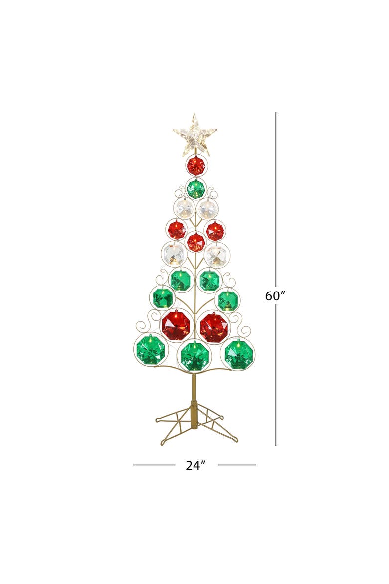 5 ft. Outdoor Gem Tree, Alternate, color, Multicolored