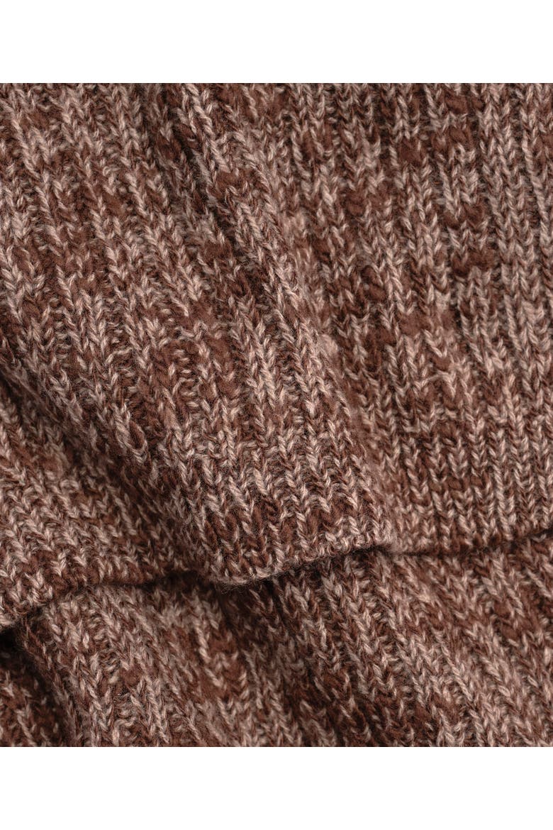 vintage marled scarf, Alternate, color, brown