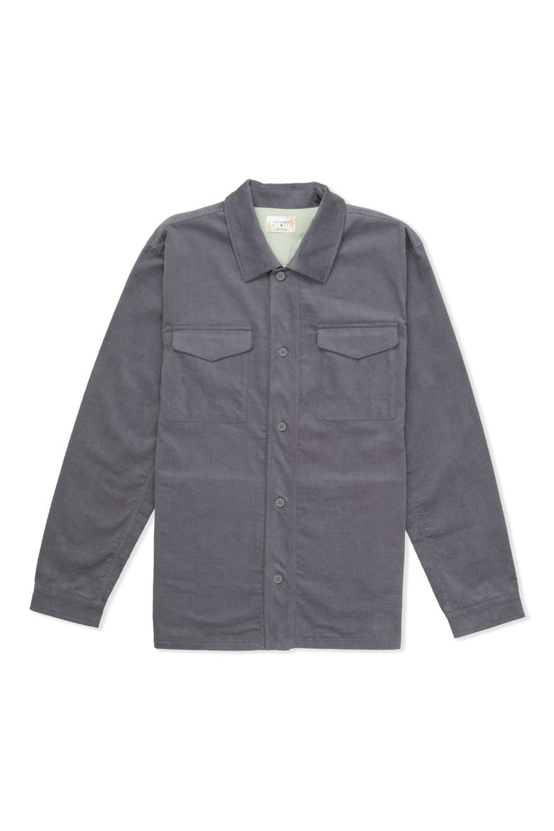 Lido Corduroy Overshirt, Alternate, color, ION GREY
