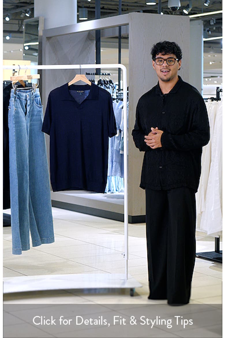 Merino Wool Polo Sweater video
