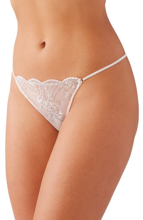 Wacoal Midnight Soirée Metallic Embroidered G-string In Gold