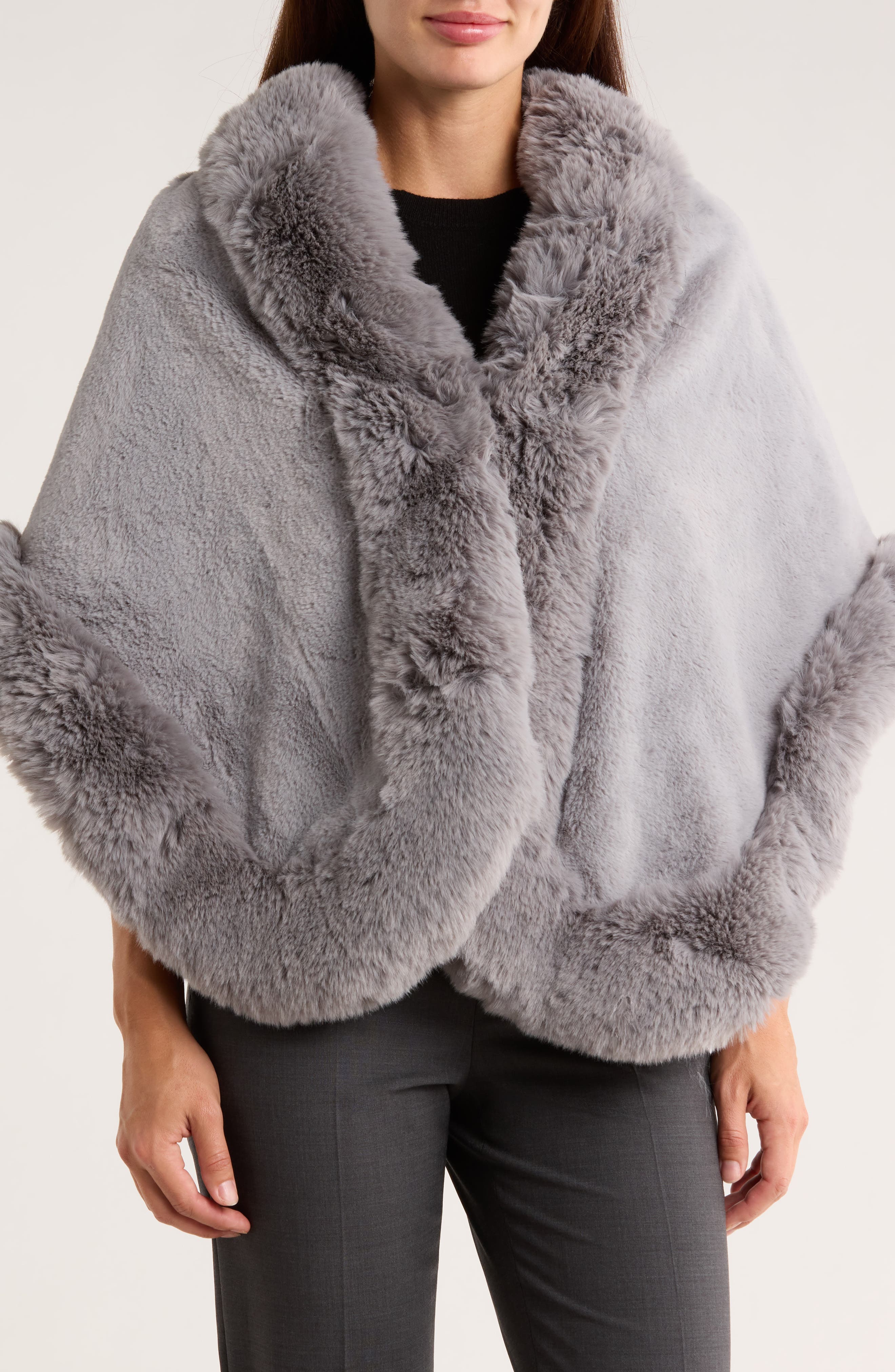 La Fiorentina Faux Fur Capelet