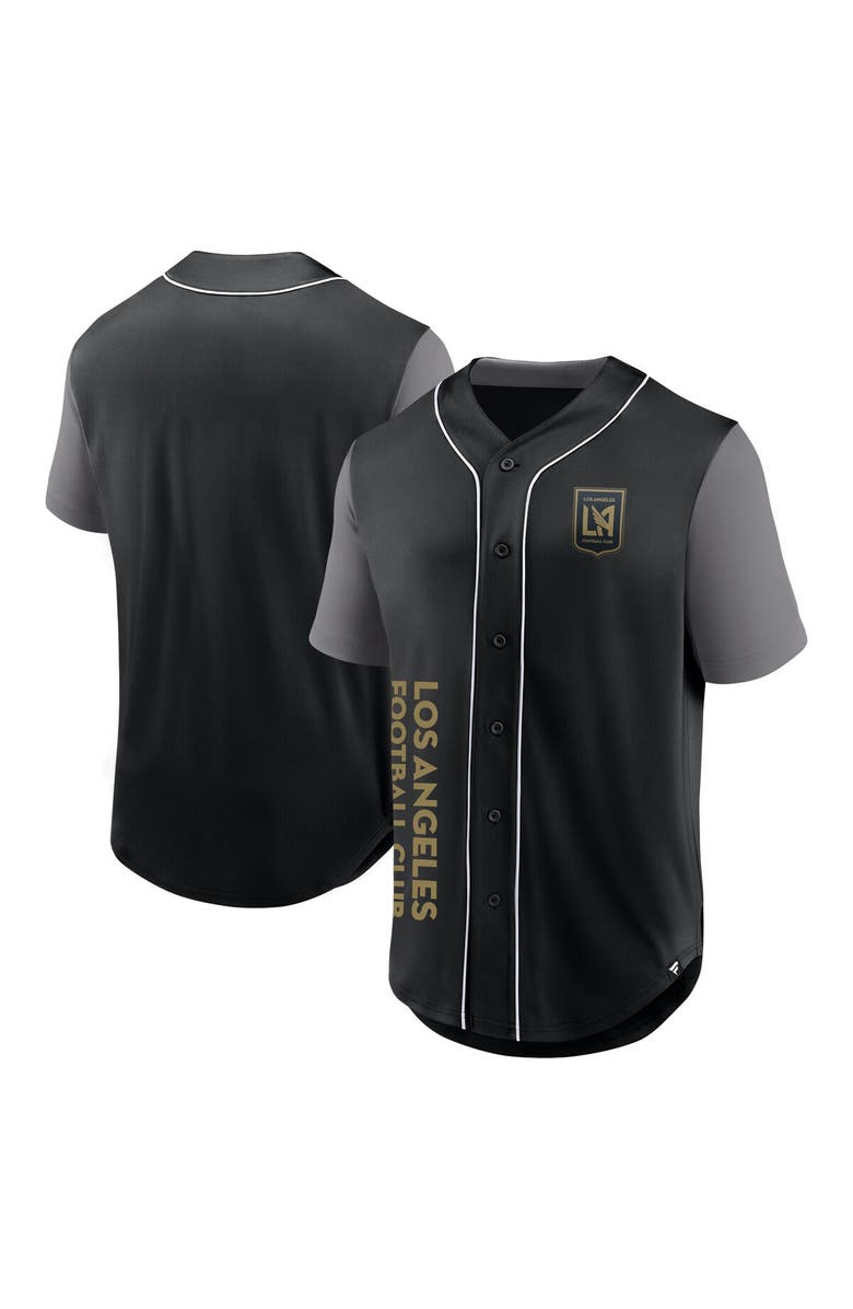 FANATICS Men's Fanatics Branded Black LAFC Balance Fashion Baseball Jersey, Main, color, 