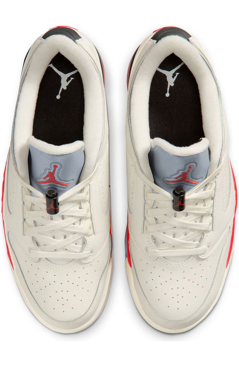 Jordan Sixty Plus Low Basketball Sneaker, Alternate, color, 100 Sail/Fire R