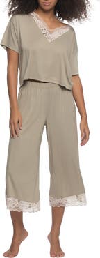 Felina Amelie Crop Pajamas