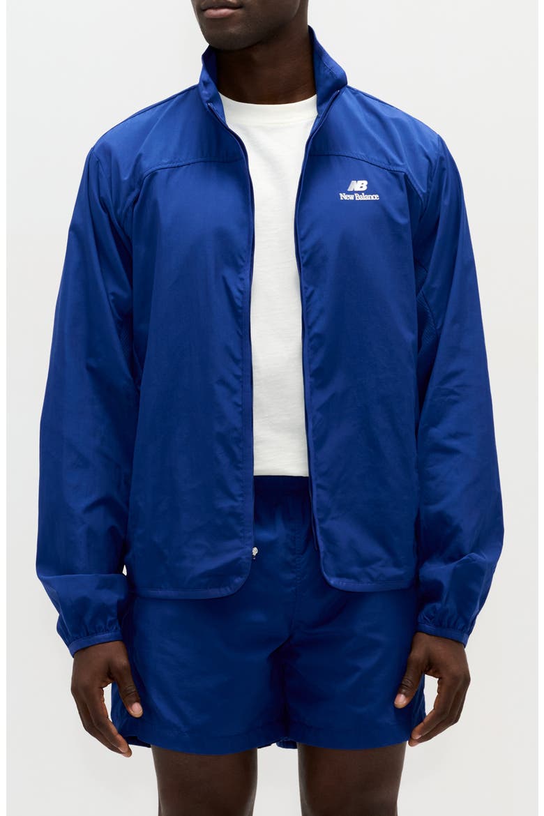 Made in USA Water Resistant Nylon Cycling Jacket, Main, color, INKWELL