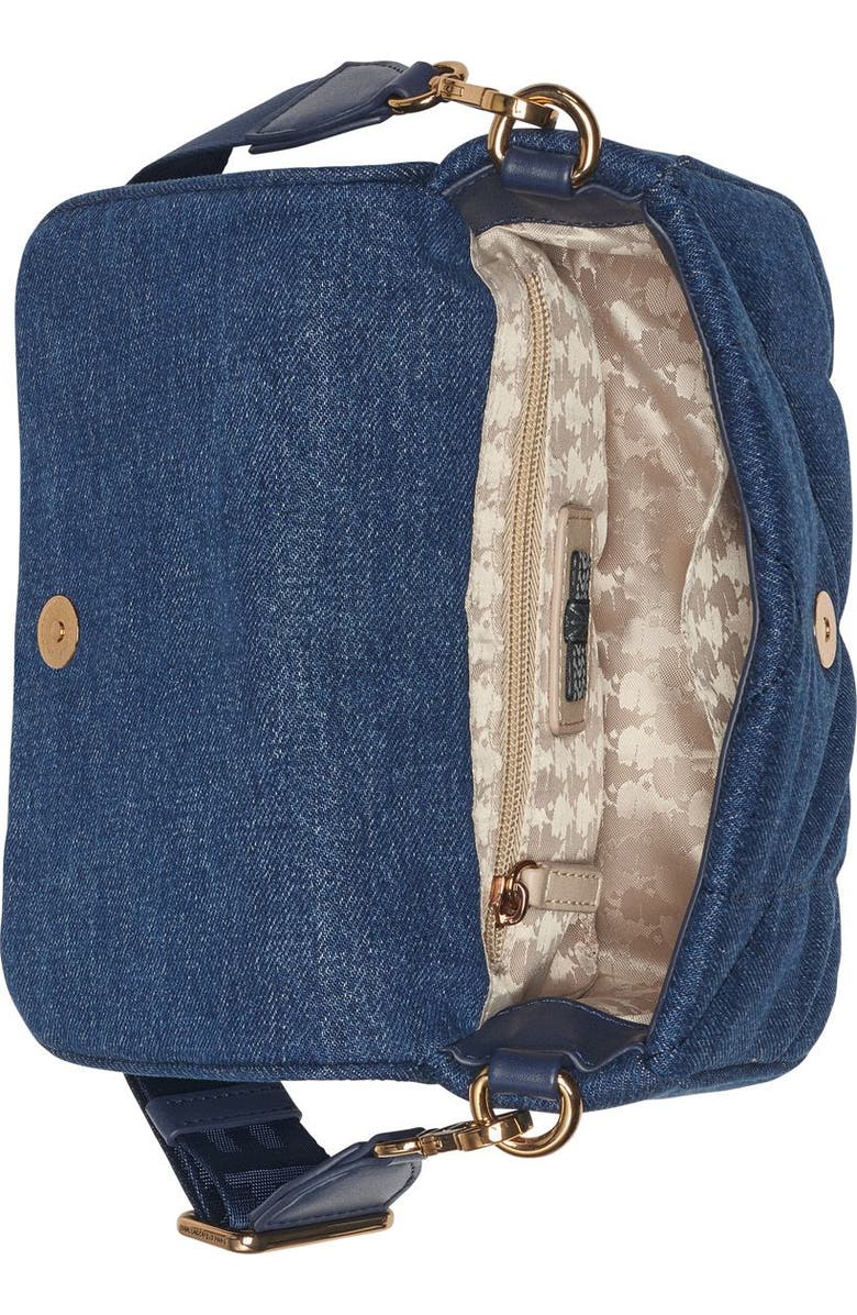 KARL LAGERFELD PARIS Voyage Crossbody, Alternate, color, Washed Denim