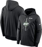 Nike Men's Nike Black New York Jets Performance Fleece Pullover Hoodie