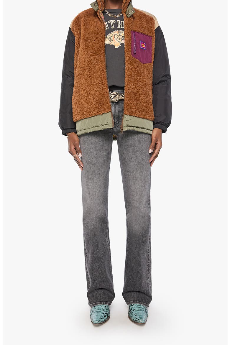 The Teddy Zip High Pile Fleece Jacket, Alternate, color, CARAMEL CAFE