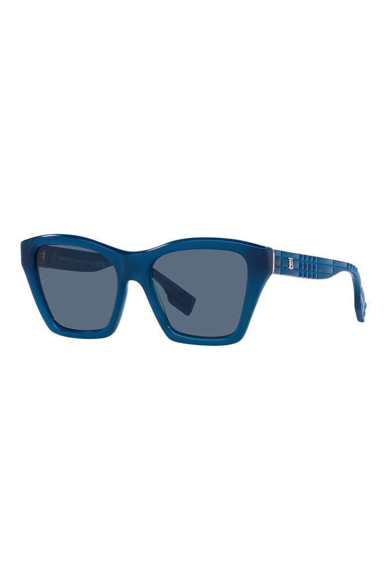 Arden 54mm Square Sunglasses, Alternate, color, BLUE