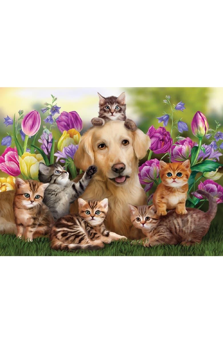 Sunsout KItty Sitting 300 piece Jigsaw Puzzle for Adults, Alternate, color, Multicolor