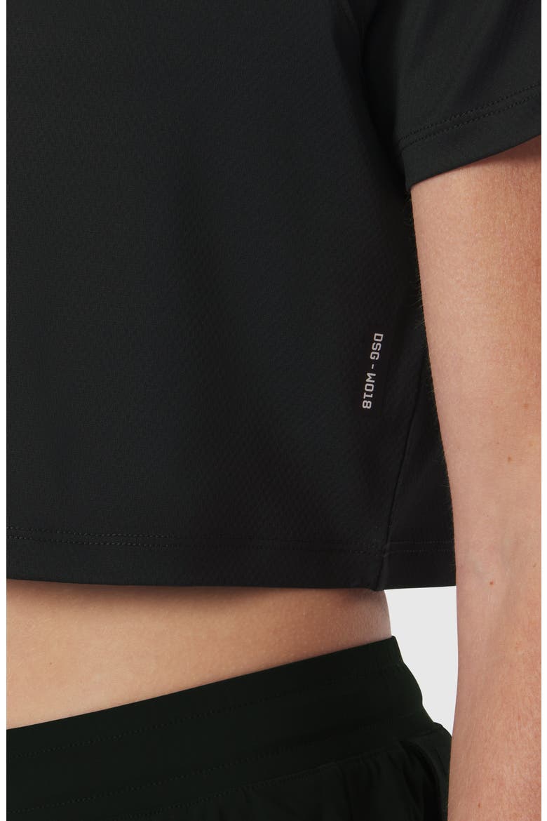 AeroSilver Cropped Tee, Alternate, color, Black