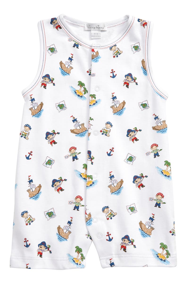 Kissy Kissy Pirate Treasure Romper, Main, color, 