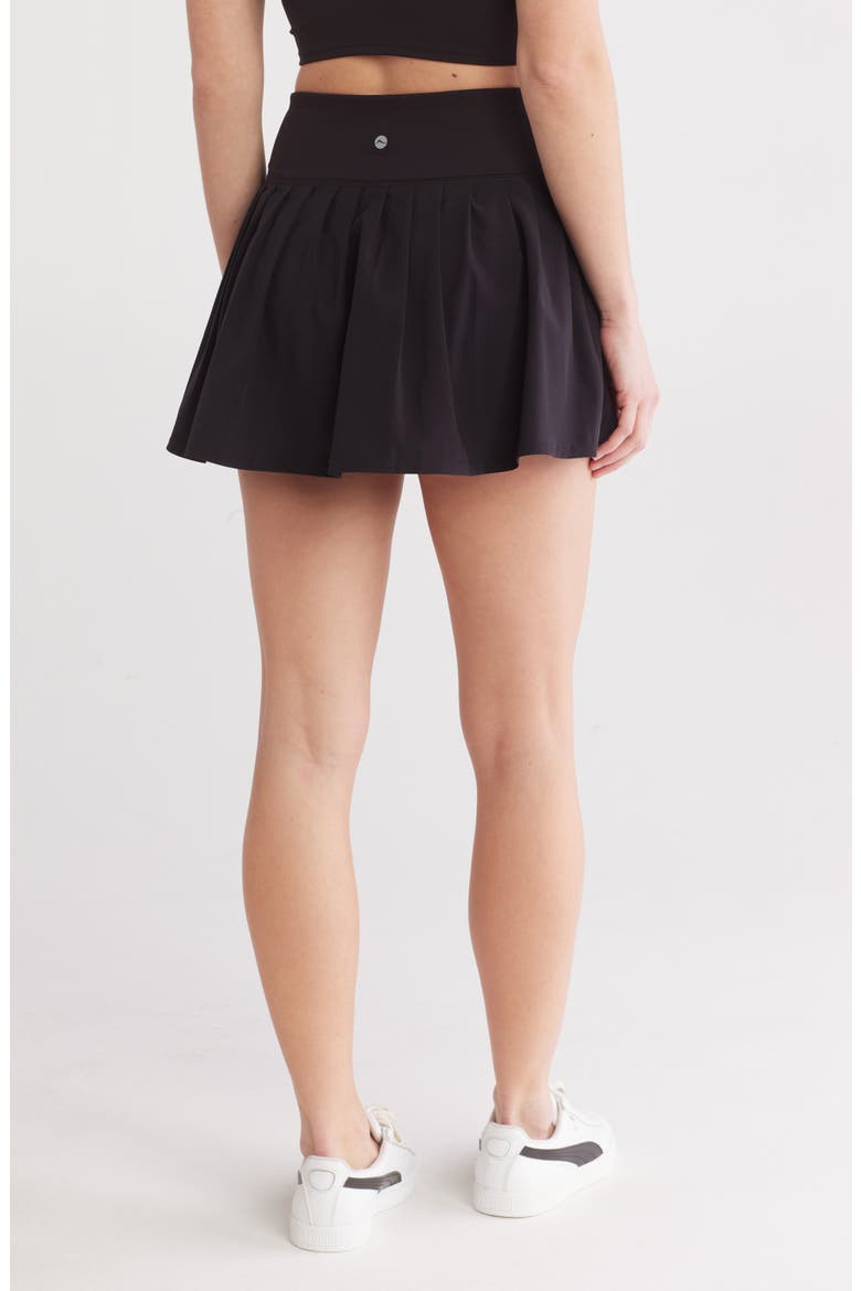 Accordion Skort, Alternate, color, BLACK