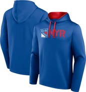 Logo Athletic Men's Logo Athletic Blue New York Rangers Head Start Pullover Hoodie