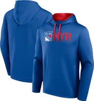 Logo Athletic Men's Logo Athletic Blue New York Rangers Head Start Pullover Hoodie