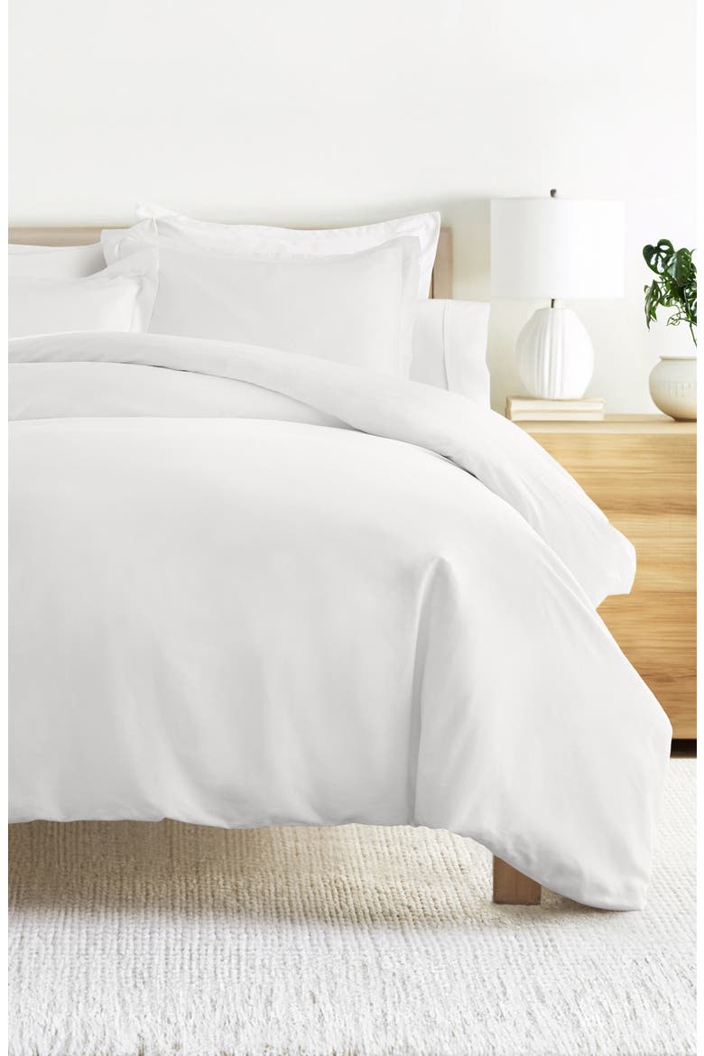 Vintage Washed Cotton Duvet Cover & Sham Set, Alternate, color, WHITE