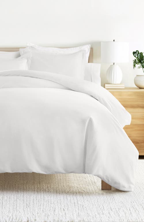 Homespun Vintage Washed Cotton Duvet Cover & Sham Set In White