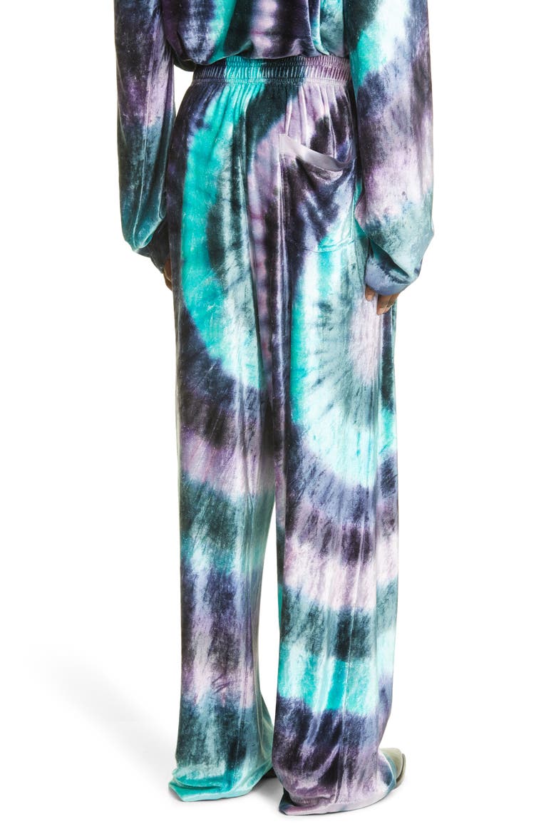 Studios Pexto Tie Dye Oversize Velour Joggers, Alternate, color, THISTLE PURPLE