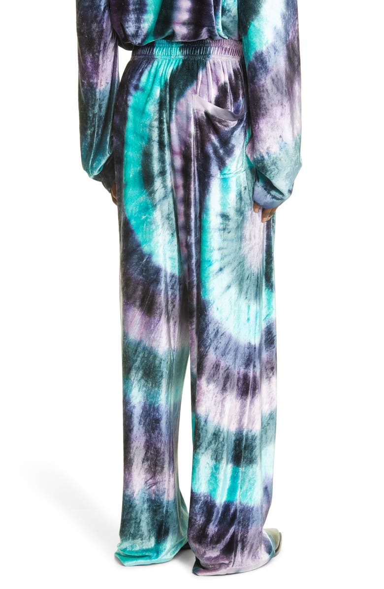 Acne Studios Pexto Tie Dye Oversize Velour Joggers, Alternate, color, 