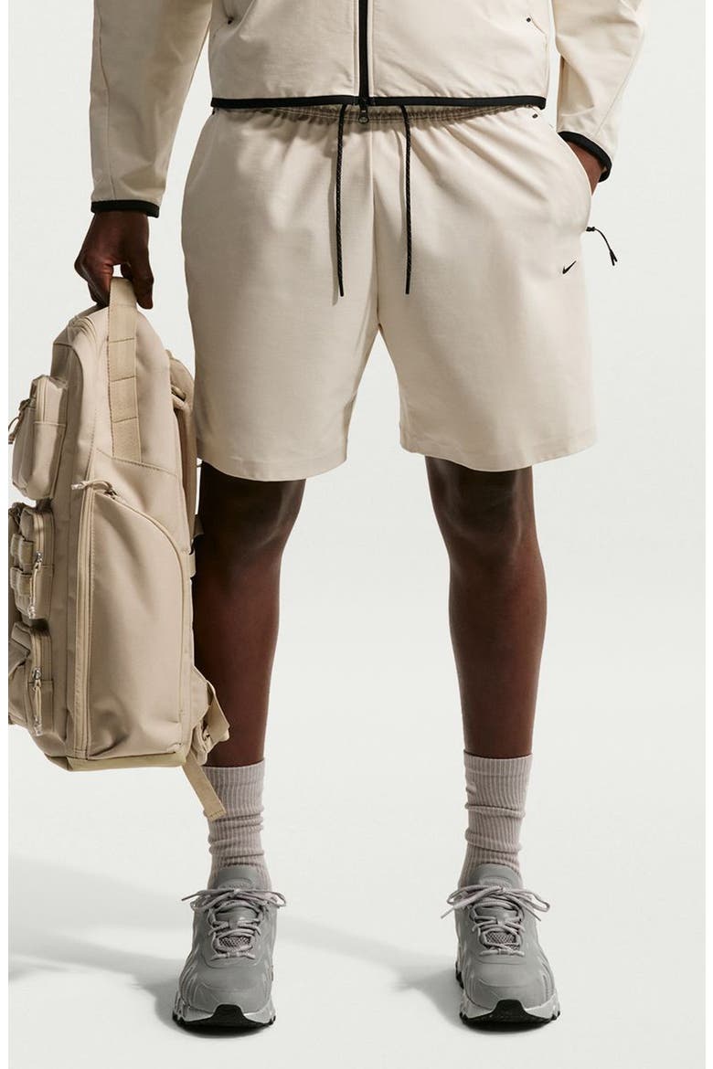 Dri-FIT Tech Knit Shorts, Main, color, LIGHT KHAKI/ BLACK