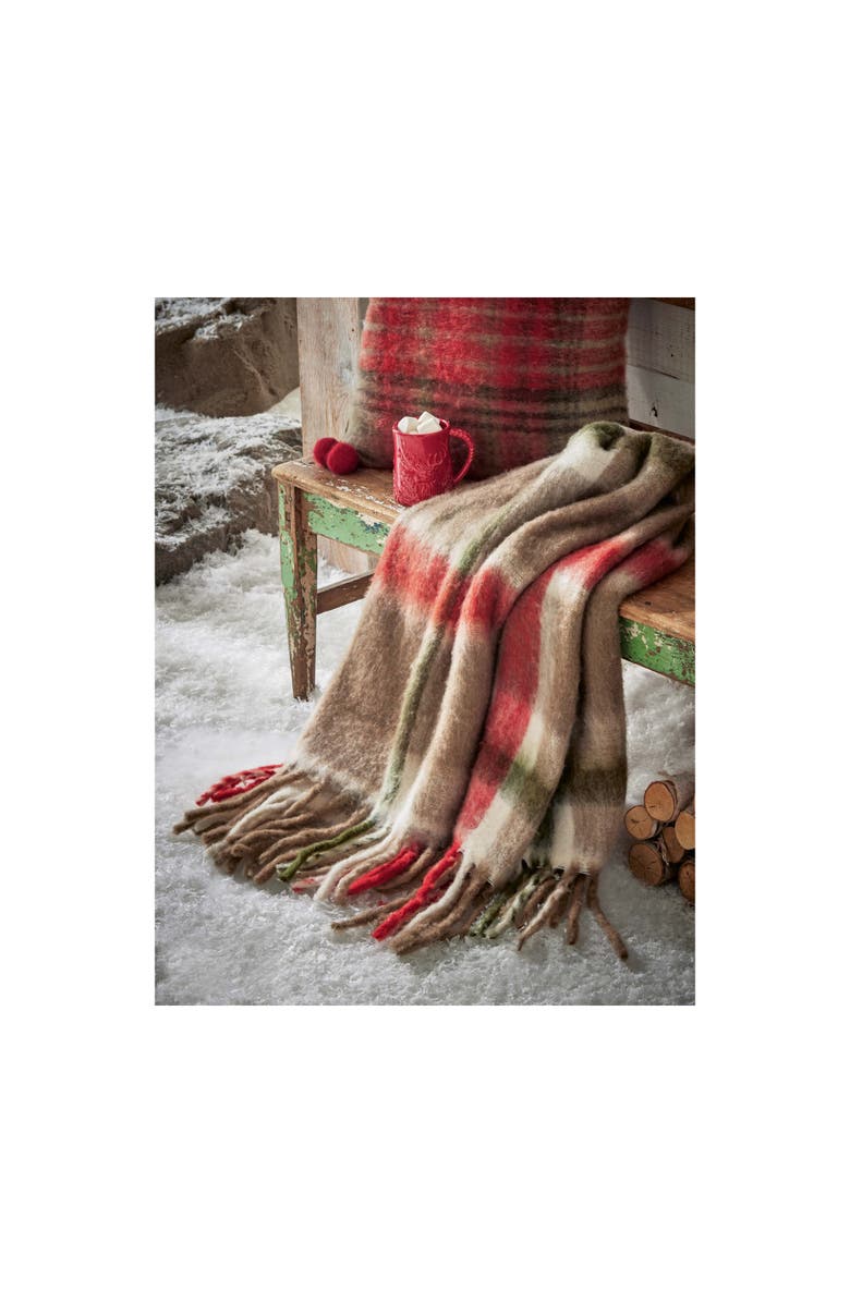tag Sno Plaid Throw Blanket Multicolor Christmas Cozy Decor, Alternate, color, Multicolored