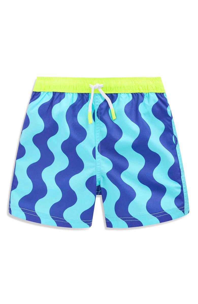 Mini Boden Kids' Swim Shorts, Main, color, Blue Wave