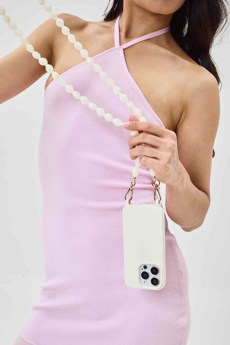 Valerie Phone Chain, Alternate, color, Ivory