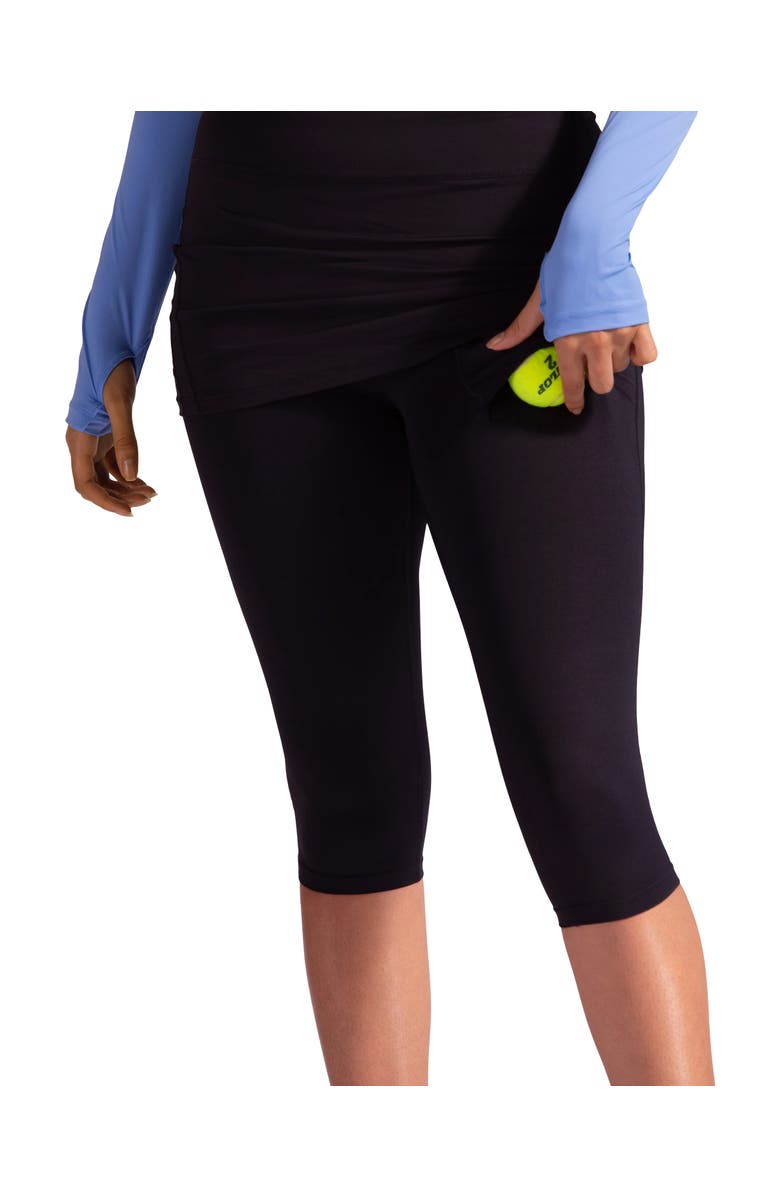 BloqUV Women's Capri Skort, Main, color, Black