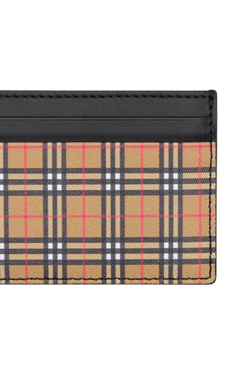 Burberry Sandom Check Card Case, Alternate, color,