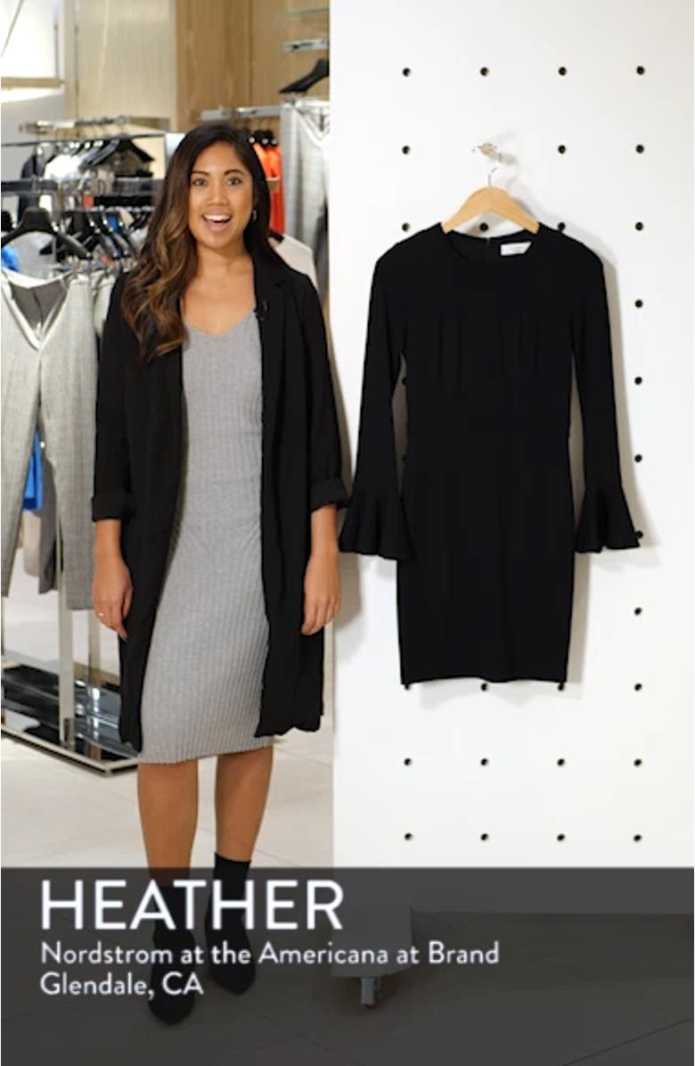 Pavillion Bell Cuff Sheath Dress, sales video thumbnail