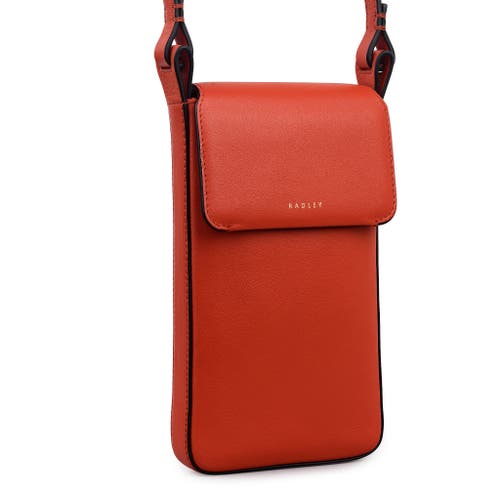 Radley Westwell Lane Medium Phone Crossbody In Orange