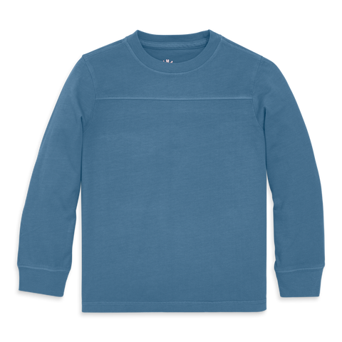 Kids Long Sleeve Garment Dyed Varsity Tee