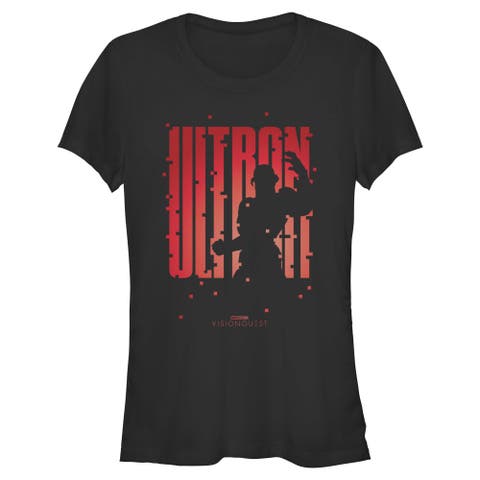 Junior's Ultron Silhouette Short Sleeve T-Shirt