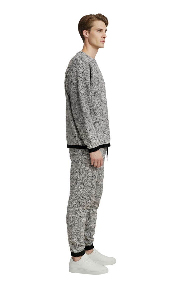 D.RT Oversize Layered Crewneck Sweatshirt, Alternate, color, Grey