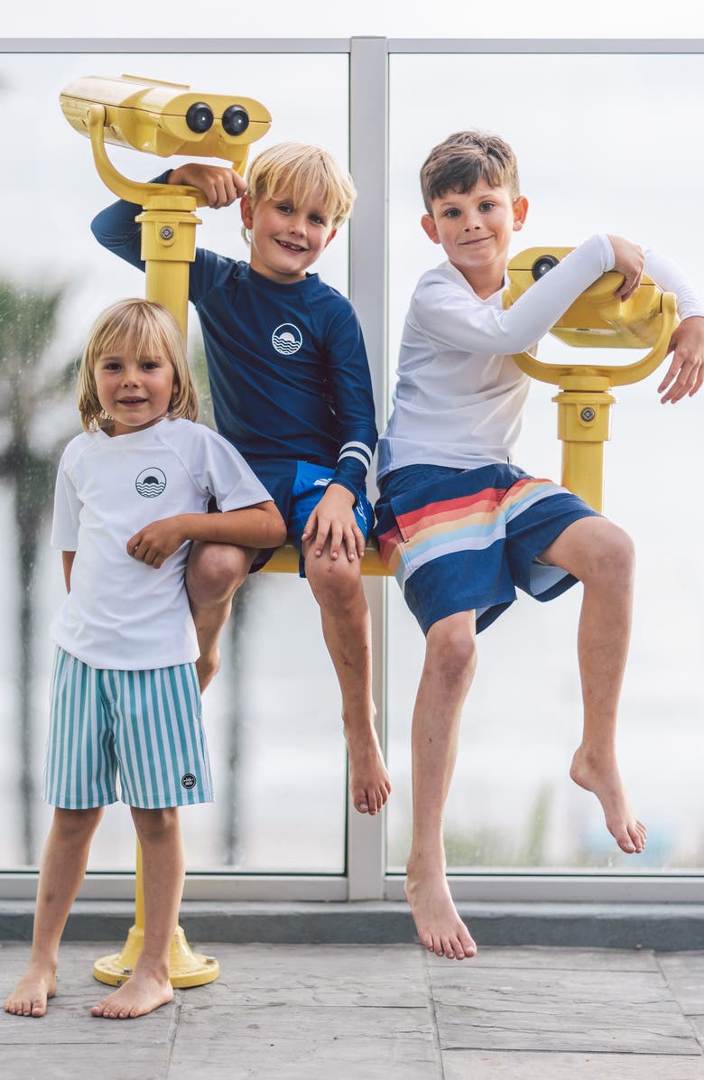 Feather 4 Arrow Kids' Icon Long Sleeve Rashguard, Alternate, color, Twilight