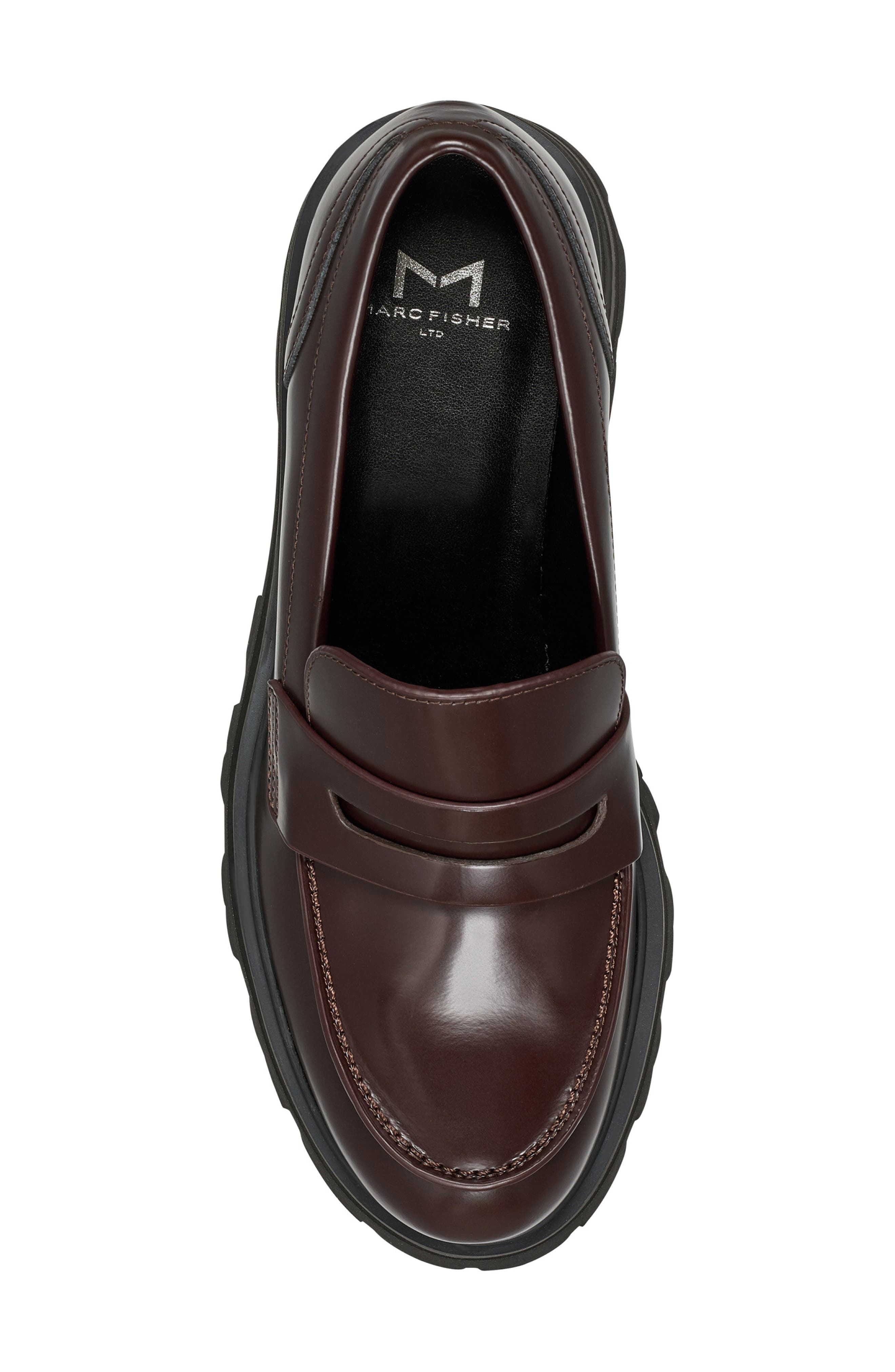 Latika Platform Loafer, Alternate, color, DARK RED