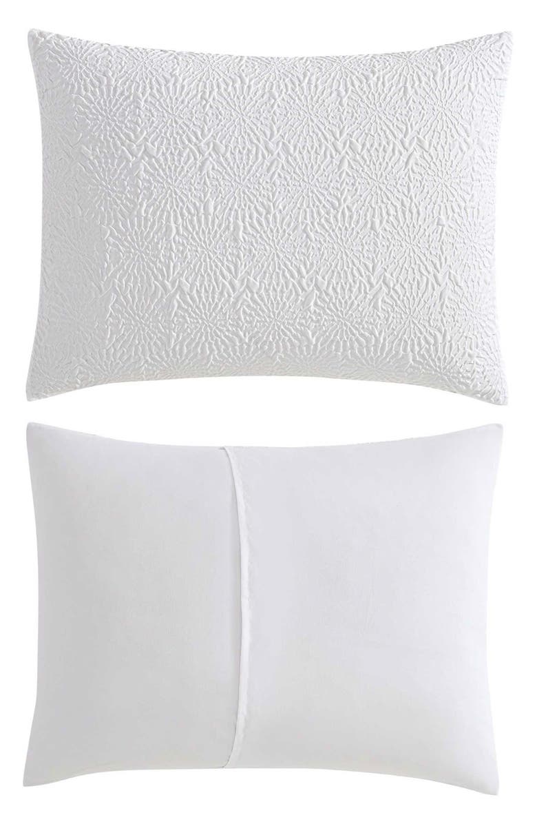 Nautica Sunflower Embossed Microfiber Comforter, Sheets & Throw Set, Alternate, color, White
