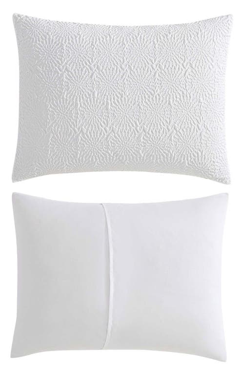 Nautica Sunflower Embossed Microfiber Comforter, Sheets & Throw Set In White