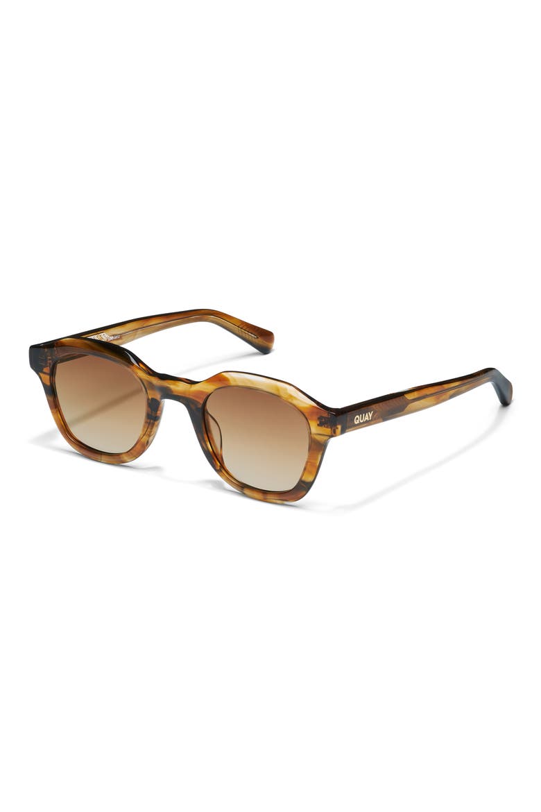 Roll Film 47mm Small Square Sunglasses, Alternate, color, COFFEE SWIRL/ SEPIA