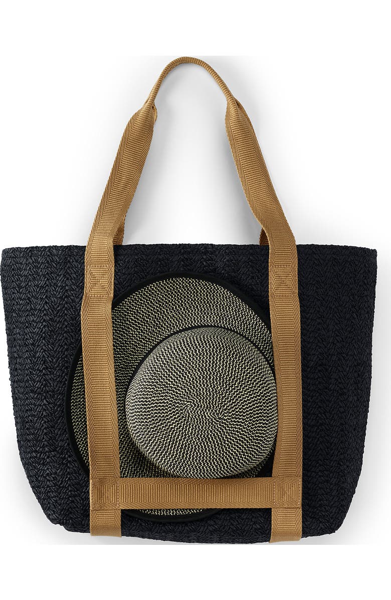 Lands' End Straw Tote Bag, Alternate, color,