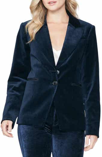 Chelsee Stretch Velvet Blazer