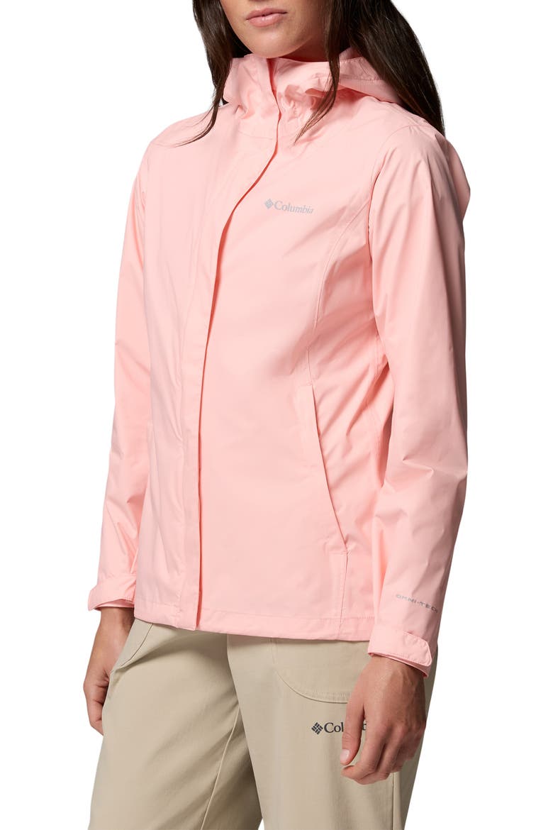 Arcadia II Rain Jacket, Alternate, color, PINK SAND