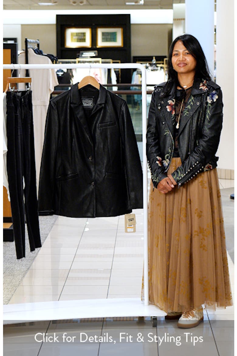 Faux Leather Blazer video