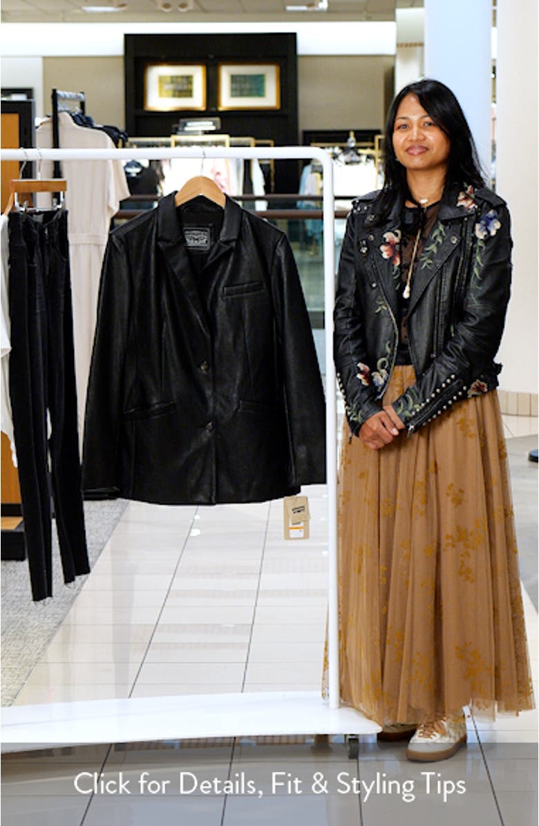 Faux Leather Blazer, sales video thumbnail