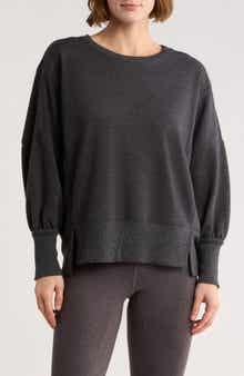 Z by Zella Wind Down Terry Volume Crewneck Sweatshirt