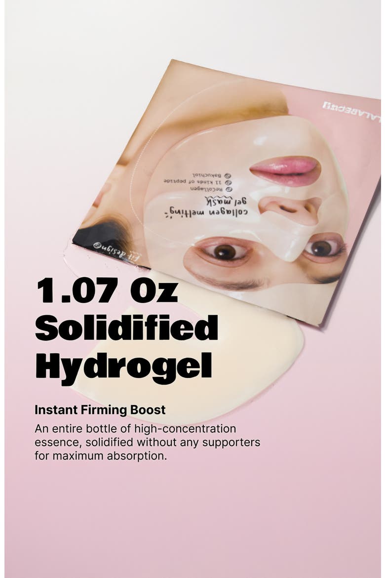 Collagen Melting Gel Mask Set of 4, Alternate, color, White